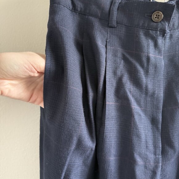 VTG Ralph Lauren Women’s Sz XS/S Wool Plaid Pleated Trouser Pants USA Made NEW - Picture 4 of 15